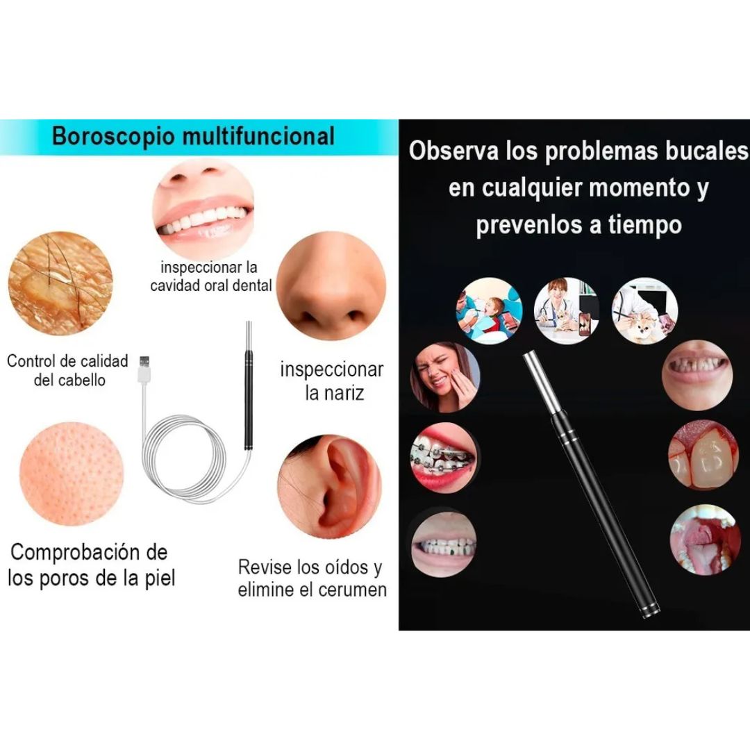 Mini Camara Endoscopio Limpieza Oidos Ot